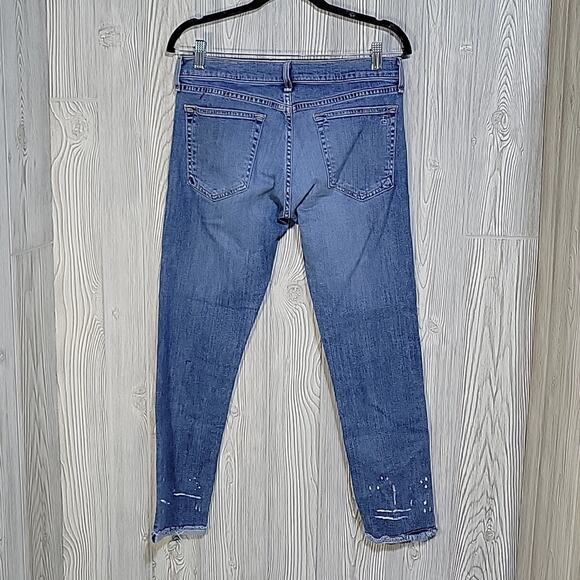 Rag & Bone Dre Capri Paint Splatter Ankle Jeans Womens Size 27 - Picture 6 of 16